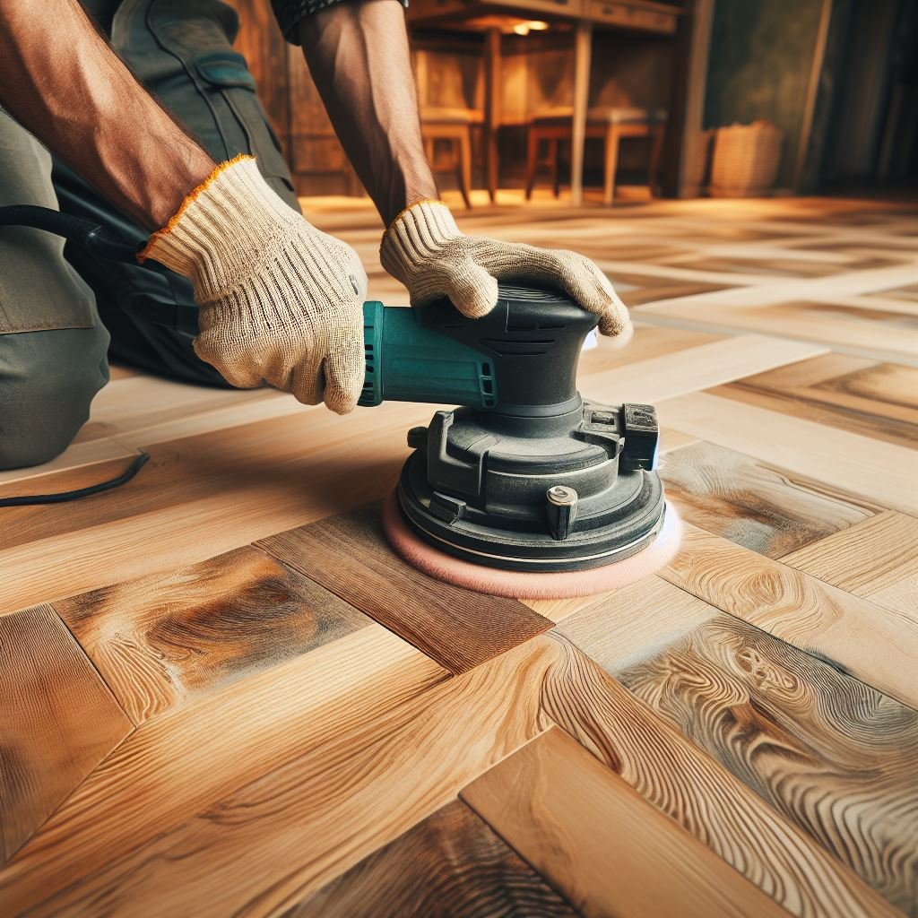 Wood Floor Hand Sanding